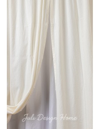 Juego de Cortinas Tusor Natural - Juli Design Home