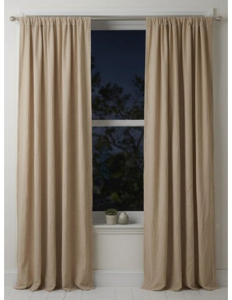 Juego de Cortinas Tusor Blanco - Juli Design Home